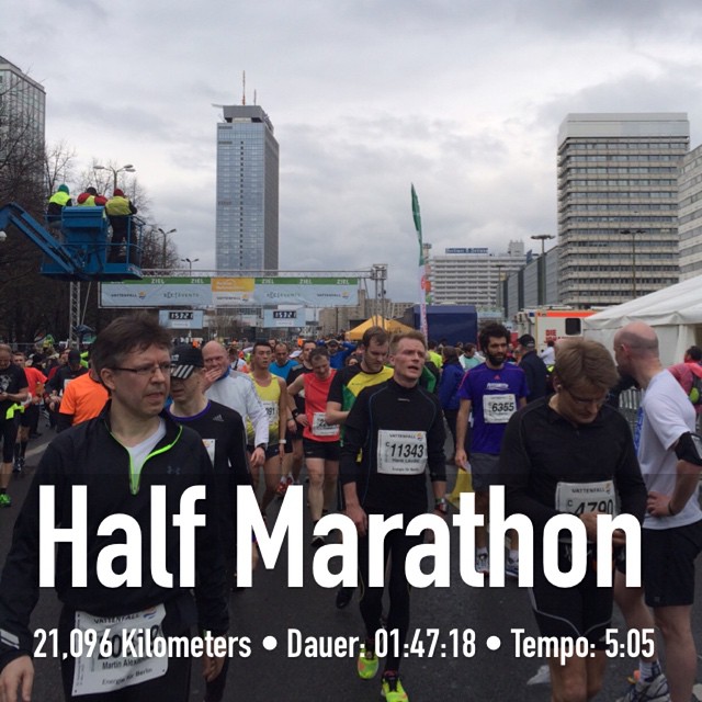 Halbmarathon in Berlin in einer Superzeit
