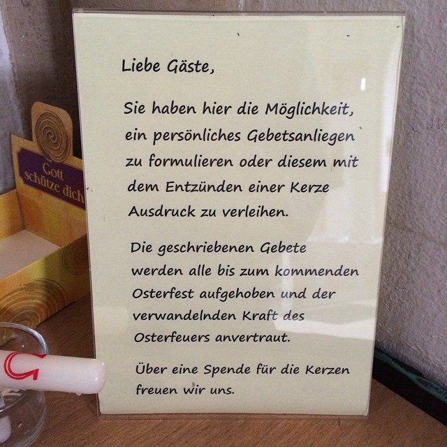 Ich übersetze mal: Eure Gebete werden verbrannt!