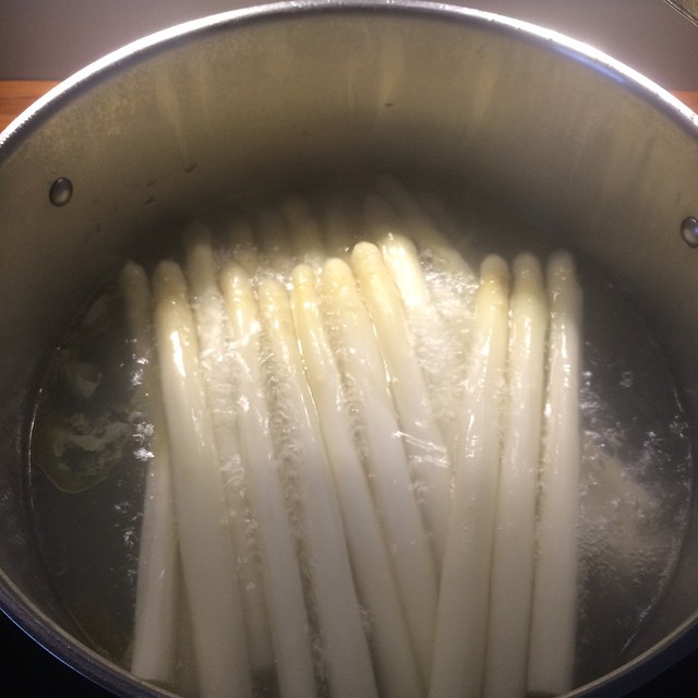 Ein lupenreiner Hattrick, 3 Tage Spargel hintereinander 😀
