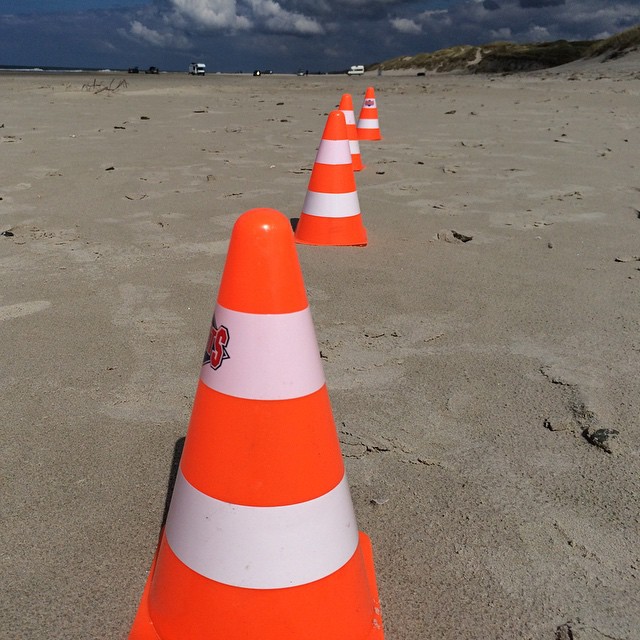 Trainingseinheit am Strand von