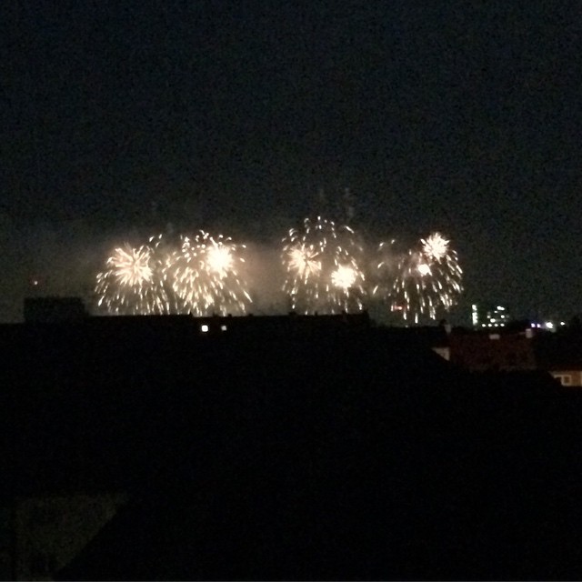 Kieler Woche Ende vom heimischen Balkon aus
